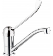 Washbasin faucet with swivel spout - Clinic lever
