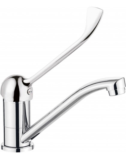 Washbasin faucet with swivel spout - Clinic lever