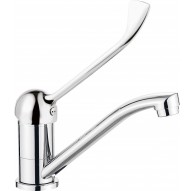Washbasin faucet with swivel spout - Clinic lever
