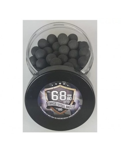 Rubber-to-metal balls Guard Power cal. 68-100 pcs.