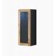 Cama cabinet VIGO "90" glass 90/35/32 black/wotan oak
