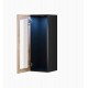 Cama cabinet VIGO "90" glass 90/35/32 black/wotan oak