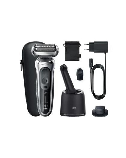 Braun Series 7 71-S7200cc Foil shaver Trimmer Black, Silver