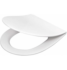 Slim soft-close toilet seat