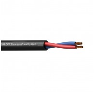 PROCAB CLS225-CCA/1 – Loudspeaker cable - 2 x 2.5 mm2 - 13 AWG - EN50399 CPR Euroclass Cca-s1b,d0,a1 100 m wooden reel - Black v