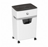 Шредер HP ONESHRED 10MC, микрорезка, P-5, на 10 карт, 20 л, светло-серый.