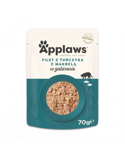 APPLAWS Tuna Fillet with Mackerel in Jelly - wet cat food - 70g