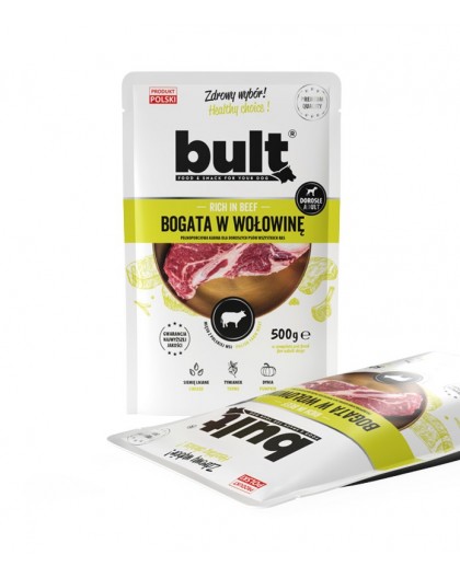 BULT Rich in beef - wet dog food - 500g
