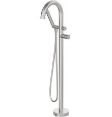 Freestanding bath faucet with shower set