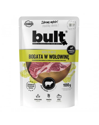 BULT Rich in beef - wet dog food - 100g