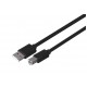 UNITEK Y-C420GBK USB-kaabel USB 2.0 3 m USB A USB B Musta
