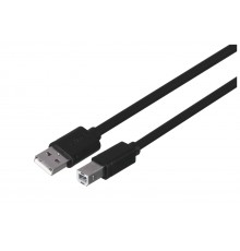UNITEK Y-C420GBK USB-kaabel USB 2.0 3 m USB A USB B Musta