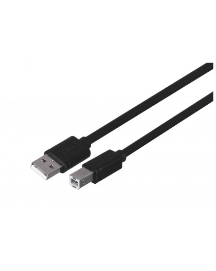 UNITEK Y-C420GBK USB-kaabel USB 2.0 3 m USB A USB B Musta
