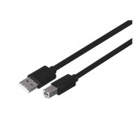 UNITEK Y-C420GBK USB-kaabel USB 2.0 3 m USB A USB B Musta