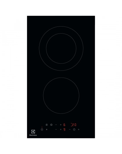 Electrolux LHR3233CK hob Black Built-in Ceramic 2 zone(s)