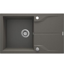 1-bowl granite sink with drainer - mounted flush with the worktop