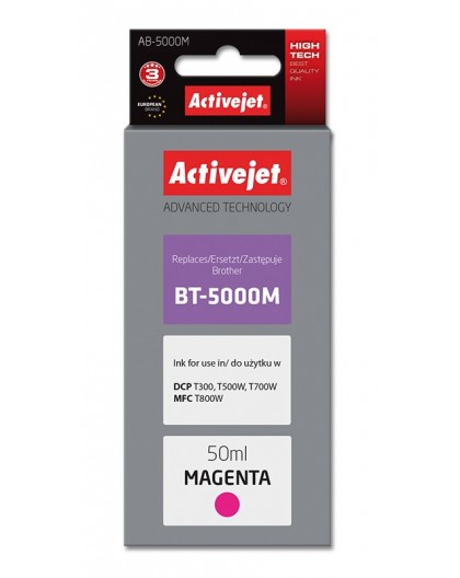 Activejet AB-5000M Ink Bottle (Replacement for Brother BT-5000M Supreme 50 ml magenta)