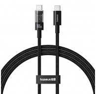 Baseus Gem USB C to USB C fast charging cable 1 m 100 W Black