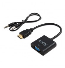 SAVIO HDMI (M) – VGA (F) Adapter with audio CL-23/B Black