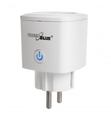 GreenBlue WiFi remote controlled socket, Android/iOS/Alexa/Google Home, energy cons. Energy, timer, max 3680W, type F, GB720 F
