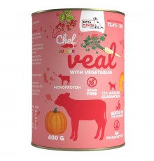 SYTA MICHA Chef Veal with vegetables Junior - wet dog food - 400g