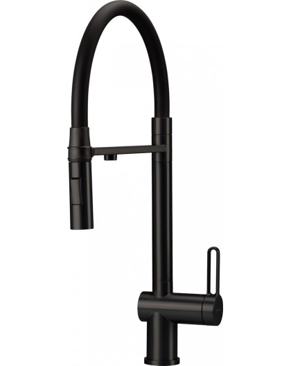 Kitchen faucet with filter connection & flex spout
