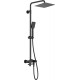 Shower head with bathtub mixer - movable spout