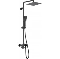 Shower head with bathtub mixer - movable spout