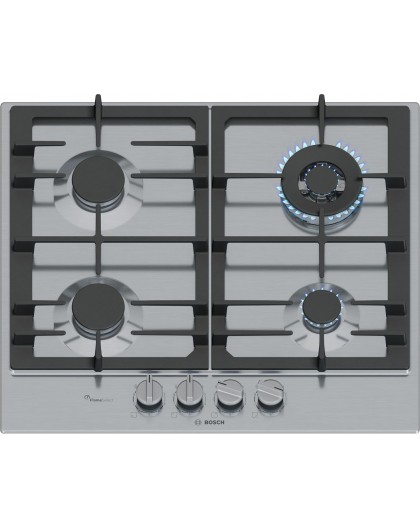 Bosch Serie 6 PCH6A5I90 hob Stainless steel Built-in 60 cm Gas 4 zone(s)