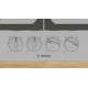 Bosch Serie 6 PCH6A5I90 hob Stainless steel Built-in 60 cm Gas 4 zone(s)