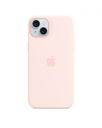 Apple iPhone 15 Plus Silicone Case with MagSafe - Light Pink