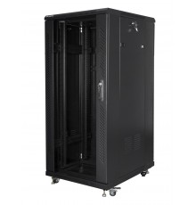 Lanberg FF01-6827-12BL rack cabinet 27U Freestanding rack Black