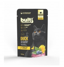 BULTI Superfoods Duck mince with blueberries and dandelion - wet cat food - 100g