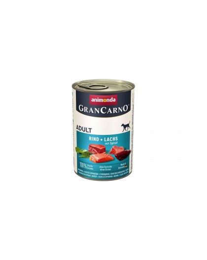 ANIMONDA GranCarno Adult Salmon and spinach - wet dog food - 400g
