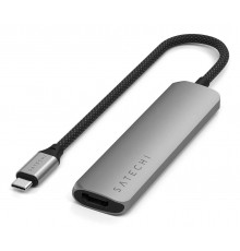 Satechi ST-P4SM interface hub USB Type-C 10000 Mbit/s Grey