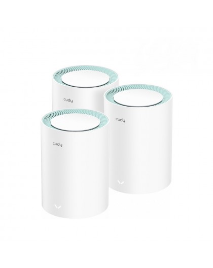 Cudy M1300 3-PACK mesh wi-fi system Dual-band (2.4 GHz / 5 GHz) Wi-Fi 5 (802.11ac) White 1 Internal