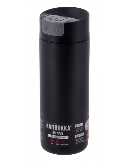 Kambukka Olympus Matte Black - thermal mug, 500 ml