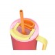 Thermal mug with telescopic straw Kambukka Rio Tumbler 950ml Pink Papaya