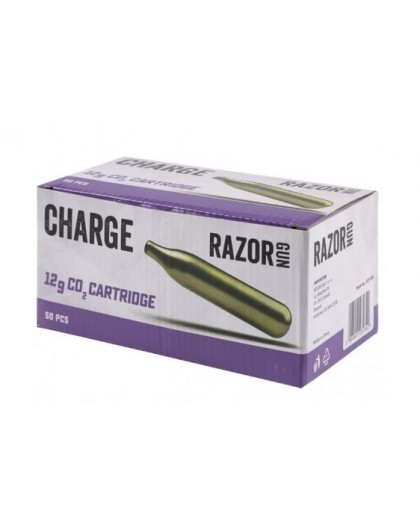 RazorGun CO2 capsules 12g - 50 pieces per box