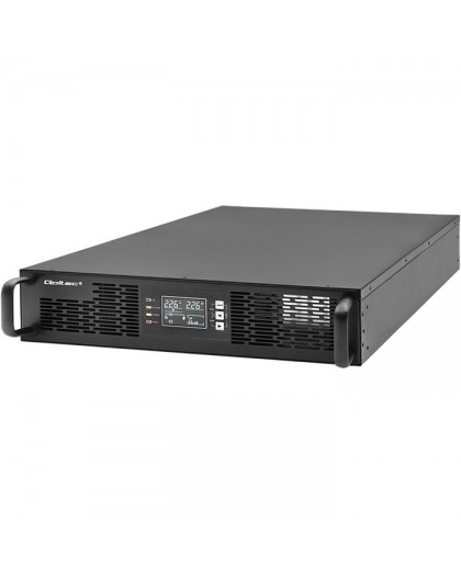 Qoltec Uninterruptible Power Supply (UPS) for RACK | 3kVA | 3000W | Power Factor 1.0 | LCD | EPO | USB | Online