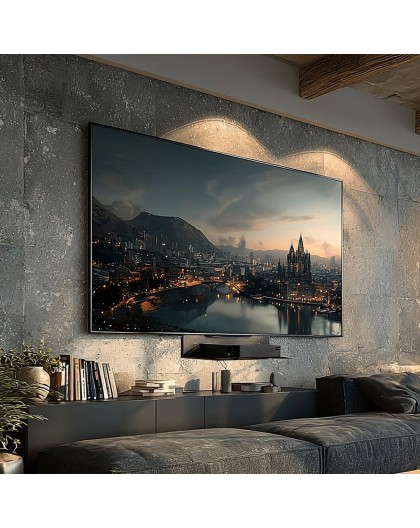 Maclean decoder wall shelf, single, max. 5kg, steel, MC-122