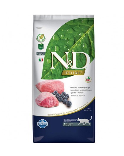 FARMINA N&D Prime Lamb & Blueberry - dry cat food - 5 kg