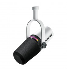 Shure MV7+-W - lectern/vocal microphone with XLR/USB-C connector, white