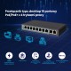 Extralink PoE Switch CERES 8x 100Mb/s PoE/PoE+, 2x RJ45 Uplink 100Mb/s, 96W
