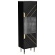 Cama MOUNTAIN display cabinet 54x40x180 black + gold
