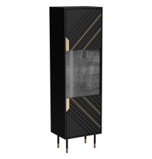 Cama MOUNTAIN display cabinet 54x40x180 black + gold