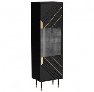 Cama MOUNTAIN display cabinet 54x40x180 black + gold