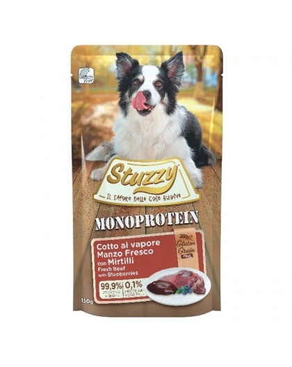 STUZZY Monoprotein Beef with blueberries - wet dog food - 150 g