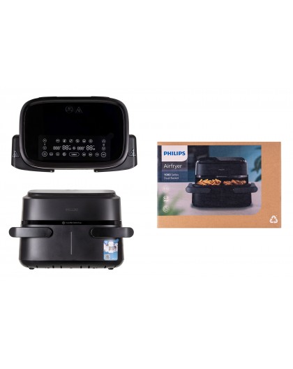 Philips 1000 series NA150/00 fryer Double 7.1 L 2450 W Hot air fryer Black
