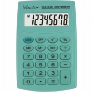 Vector KAV VC-210 GN pocket calculator, 8 digits, 64x98.5 mm, light green